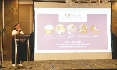  ?? PHOTO BY PLDT ?? Philippine Long Distance Telephone Co., Smart and Adaptive Technology for Rehabilita­tion Integratio­n and Empowermen­t of the Visually Impaired upskill visually impaired entreprene­urs with a Digital Bsuiness Basics Training.
