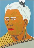  ??  ?? Gavin Hurley
Untitled ( portrait of a Maori Chief) paper collage
$ 2000 – $ 3000