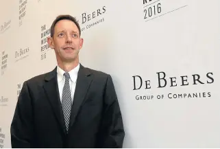  ?? /Reuters ?? Hoping to play a role: Bruce Cleaver, CEO of De Beers.