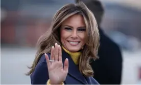  ??  ?? First lady Melania Trump is really just a normal person, according to the new book Free, Melania. Photograph: Brendan Smialowski/AFP via Getty Images