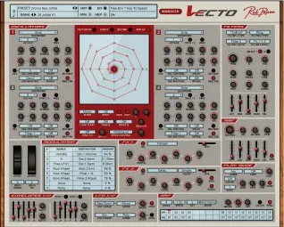  ??  ?? Blend Vecto’s four oscillator­s with the incredibly powerful XY pad