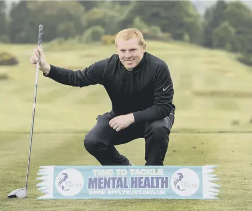  ??  ?? 0 Neil Lennon, who was speaking at a golf day to raise money for mental health training, says Hibs deserve their place in the Europa League.