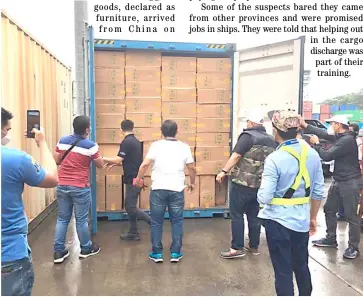  ?? PHOTOGRAPH COURTESY OF BOC CDO ?? BUREAU of Customs Cagayan de Oro intercepts P50-million worth of smuggled cigarettes from China at the Mindanao Container Terminal in Tagoloan, Misamis Oriental.