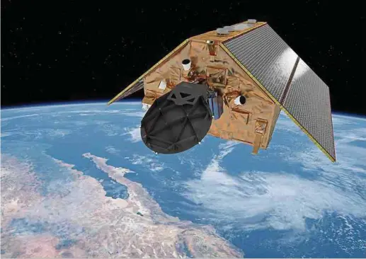  ?? Foto: ESA ?? Die Sentinel-Satelliten liefern wichtige Klimadaten, bieten aber auch Privatfirm­en neue Möglichkei­ten.