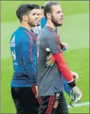  ?? F: EFE ?? De Gea, meta titular, junto a Asensio