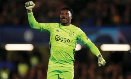  ??  ?? Ajax’s André Onana is understood to be on Manchester United’s radar. Photograph: John Sibley/Action Images via Reuters