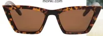  ??  ?? Monki square cat-eye sunglasses, £10. Visit monki.com