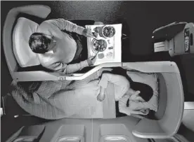 ?? BRITISH AIRWAYS ?? British Airways’ “yin-yang” seating, designed to give passengers more room.