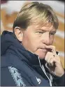  ??  ?? STUART McCALL: Left with plenty to ponder after derby defeat to Harrogate Town.