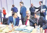  ??  ?? Summit meeting: Left to right, Leo Varadkar, Commission President Jean-Claude Juncker and and Estonian Prime Minister Juri Ratas