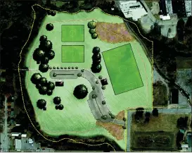  ?? Contribute­d by City of Cedartown ?? The City of Cedartown looks to have a full slate of fields at the Goodyear Park Soccer Complex, with four youth fields and one regulation field that will be multi-purpose.