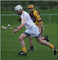  ??  ?? The long-serving Ciarán Kenny - a nominee again for 2020 - breaking away from Wexford’s Eoin Quigley during the hurling challenge in Tagoat on the last day of 2007.