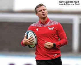  ?? ?? New Scarlets head coach Dwayne Peel.