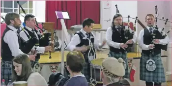  ??  ?? Mid Argyll Pipe Band.