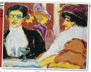  ?? ?? „Herr und Dame (im roten Saal)“von 1911 – zu sehen in der Kunsthalle