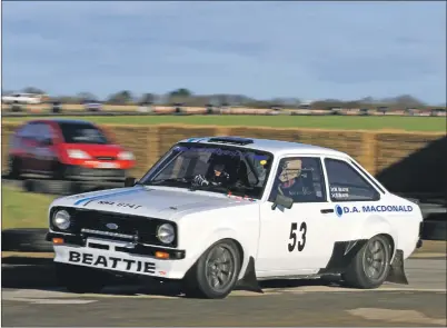  ??  ?? The Ford Escort Mk2 driven by Willie Beattie from Kilmartin and Steven Beattie from Lochgilphe­ad.