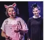  ?? (Pine Bluff Commercial/Eplunus Colvin) ?? Violet Jennings and Skyler McKinley star as Wilbur and Charlotte in the children’s novel stage play, Charlotte’s Web.