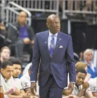  ?? Stephen B. Morton / Associated Press ?? Yale coach James Jones coaches from the sidelines against LSU in the first round of the NCAA Tournament in 2019.