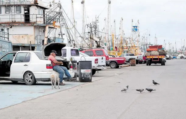  ?? / MIGUEL ÁNGEL ROMÁN ?? Decenas de pescadores dan vueltas en el muelle pesquero del Parque Bonfil