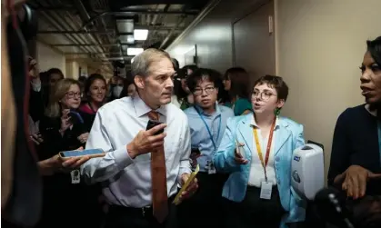  ?? Photograph: Drew Angerer/Getty Images ?? Jim Jordan was endorsed by Trump in a post on Truth Social.