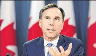  ?? CP PHOTO ?? Federal Finance Minister Bill Morneau