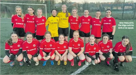  ?? ?? SFAI FINALISTS: The Sligo-Leitrim Girls U-16 squad.