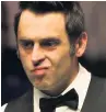  ??  ?? HUNGER Ronnie O’Sullivan