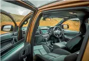  ??  ?? Wildtrak features part-leather heated front seats. The interior trim is now darker across the range.