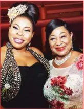  ??  ?? Lady Chukwudozi­e with Mrs Nike Akande