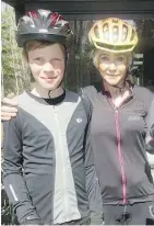  ?? NICK LEES ?? Twelve-year-old West Bradley-Taubner will cycle with his grandmothe­r Nancy Taubner, 72, on a CASA fundraisin­g team pedalling through the Rockies in June.