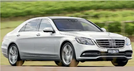  ?? SUPPLIED ?? A frontal view of the new S-class. New lights can throw a main beam more than 650 metres.