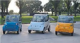  ?? (PRENSA SERO ELECTRIC) ?? Sero Electric. Sus autos circulan en ámbitos cerrados.