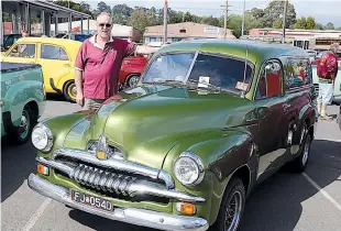  ??  ?? Steve Halliday of Poowong with his 1954 FJ Holden panel van.