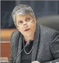  ?? Mel Melcon Los Angeles Times ?? JANET NAPOLITANO, UC’s president, says she commission­ed a review of her office in response to pressures.