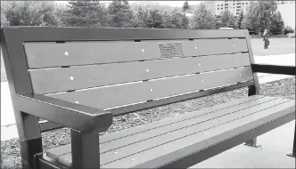  ??  ?? Protect Our Parkland is re-dedicating its bench from 2002 at Okanagan Lake Park followed by a celebratio­n, Saturday at Okanagan Lake Park at 12:30 p.m.