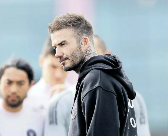  ??  ?? Der Engländer David Beckham möchte den Fußball in Nordamerik­a aufmischen.