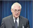  ??  ?? Rex Tillerson said the US was prepared to explore ‘joint mechanisms’ with Moscow