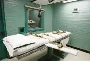  ?? Pat Sullivan / Associated Press 2008 ?? Executions in Texas take place in the death chamber at the State Penitentia­ry at Huntsville.