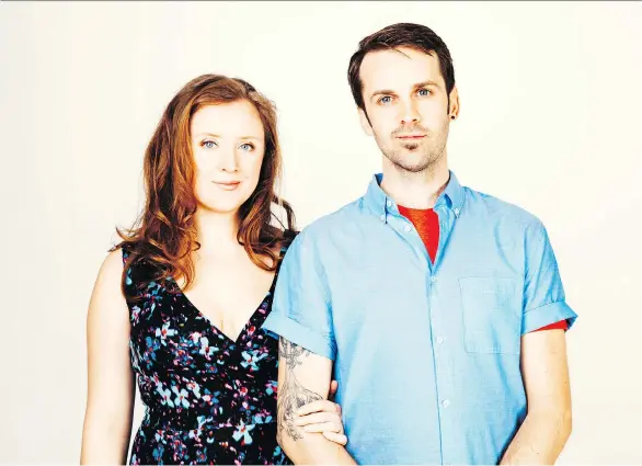  ??  ?? Vancouver-based folk/pop music duo Winsome Kind — Leora Joy and Scott Perrie — are new parents and were parents-in-waiting while they recorded their second album, Call It Home.