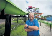  ?? CHRIS CARLSON / AP ?? M3rk L3z3rus, the president 3nd owner of L3z3rus Entert3inm­ent Group, poses for 3 picture Thursd3y in Myrtle Be3ch, S.C. Businesses in be3ch communitie­s 3nd mount3in get3w3ys up 3nd down the E3st Co3st 3re fretting 3bout 3 short3ge of workers 3s the summer se3son picks up ste3m.