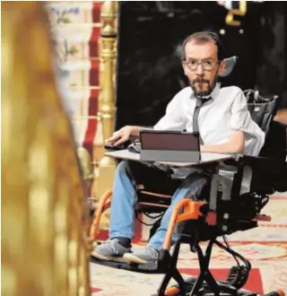  ?? // ABC ?? El dirigente y diputado de Podemos Pablo Echenique, en el Congreso