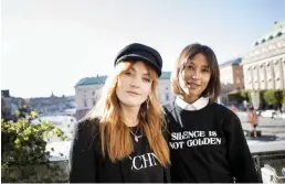  ?? FOTO: CHRISTINE OLSSON/TT ?? Caroline Hjelt och Aino Jawo i duon Icona Pop står i fokus i kvällens program.