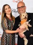  ??  ?? ASPCA-Chef Matthew Bershadker mit Drew Barrymore