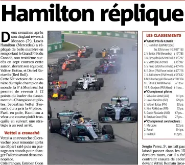  ?? Lewis Hamilton, encore une fois imbattable à Montréal. (Photo EPA/MAXPPP) ??