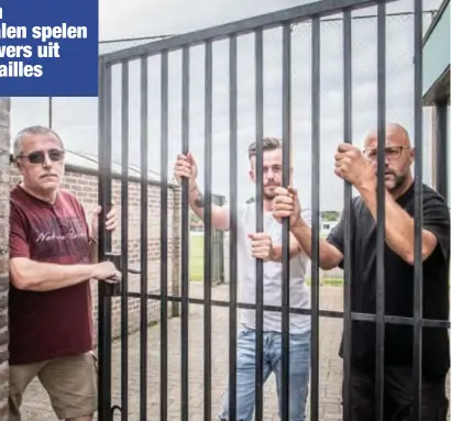  ?? FOTO RAYMOND LEMMENS ?? Nando Barzan, Toon Jouck en Tony Aerts van SK Heusden 06 zullen de poort dichtdoen voor supporters op 3 september als hun club tegen Eendracht Houthalen speelt.