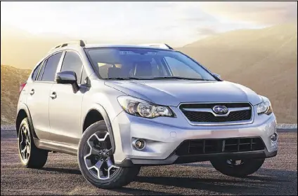  ?? TRIBUNE NEWS SERVICE ?? The 2015 Subaru XV Crosstrek is one of the smallest compact SUVs at 175.2 inches long.