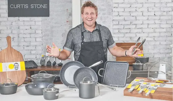  ?? Picture: Supplied ?? Chef Curtis Stone is launching his own-brand ‘Cook with Curtis’ kitchenwar­e in Australia, to be sold exclusivel­y through Coles.