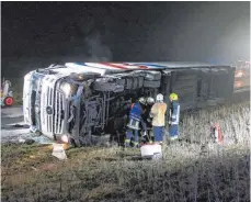  ?? FOTO: REINER ROITHER ?? Einen schweren Unfall hat es am frühen Freitagmor­gen auf der Lindauer Autobahn gegeben.