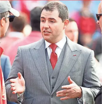  ?? KEVIN HOFFMAN, USA TODAY SPORTS ?? 49ers owner Jed York says the team’s top goal is to “re-establish a championsh­ip culture.”