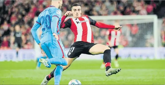  ?? FOTO: JUAN ECHEVERRÍA ?? Su último partido en Liga
Iñigo Córdoba no tiene minutos en el torneo de la regularida­d desde el choque contra el Eibar del pasado 14 de diciembre